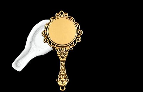 Силиконовый молд Зеркальце среднее