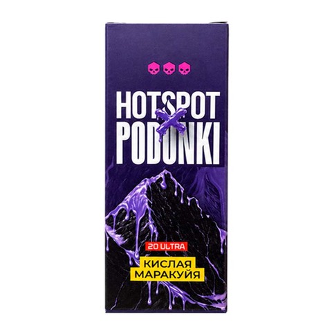 Жидкость HOTSPOT x PODONKI Resonance Salt 2.0% ULTRA 30 ml - Кислая Маракуйя