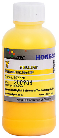 Чернила DCTec пигментные Z6 Yellow (желтый) 200 мл