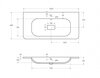 Cezares CZR-1000/480-LV-MR-NV Раковина из искусственного мрамора, 1000x480x132