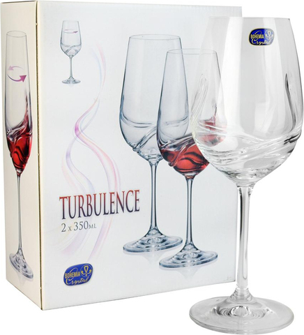 Набор из двух бокалов для вина «Турбуленция», 350мл