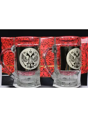 Кружка пивная "Герб" 2 шт 500мл
