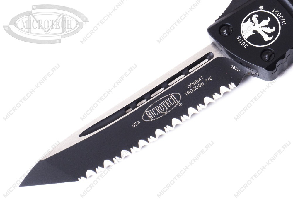Нож Microtech Combat Troodon Full Serrated 144-3T - фотография 