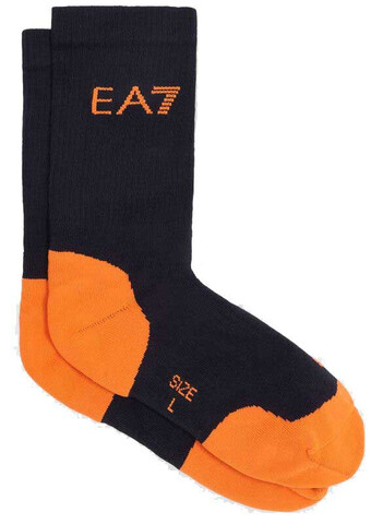 Носки теннисные EA7 Unisex Knitted Socks 1P - night blue/orange