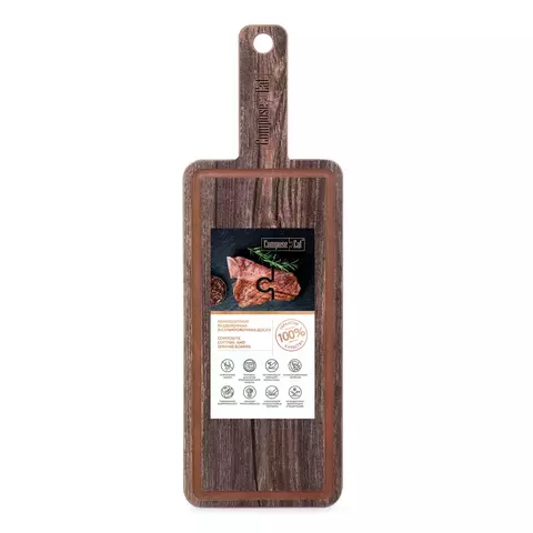 Доска для сервировки 12х36см ComposeEat ProFashion дуб мореный