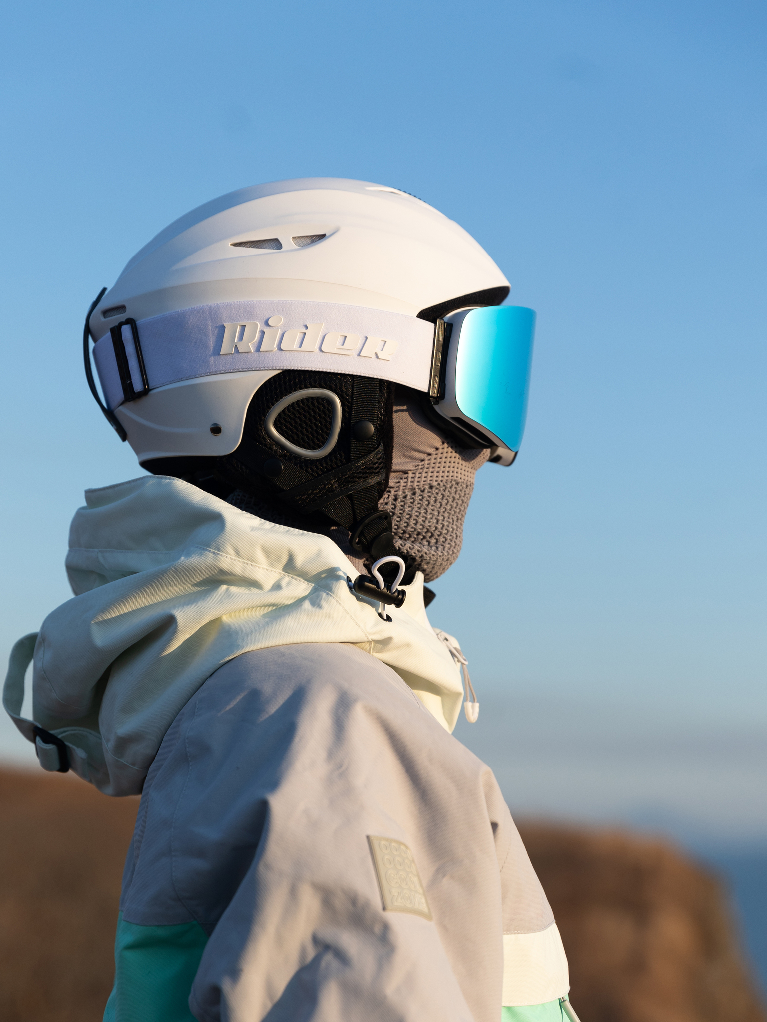 Маска горнолыжная EasyRider WHITE цвет голубой - Маски горнолыжные | iRide shop фото 4