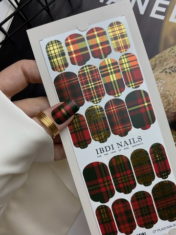 Пленки для маникюра IBDI NAILS 27 PLAID MAJESTY
