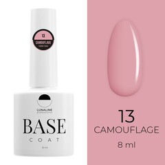 Базовое камуфлирующее покрытие для гель-лака LUNA LINE Camouflage Rubber (10 ml) №13