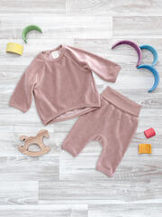 Велюровый комплект Mjölk Пыльный розовый, уценка