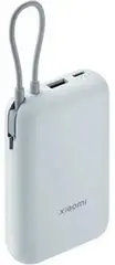 Внешний аккумулятор Xiaomi Power Bank 10000mAh (встроенный кабель) Ледяной синий GL