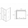 Abber Sonnenstrand AG07090B-S75B Душевой уголок, 90x75x195