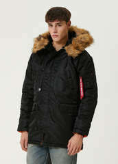 Парка Alpha Industries N-3B Slim Fit Black (Черная)