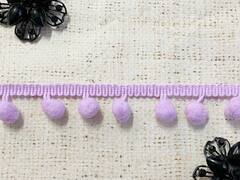 Тесьма/бахрома с помпонами, ш. 2,5 см