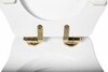 BelBagno BB115SCW-ORO Сиденье деревянное, цвет Орех (Noce), Soft close металлическое крепление, петли Золото