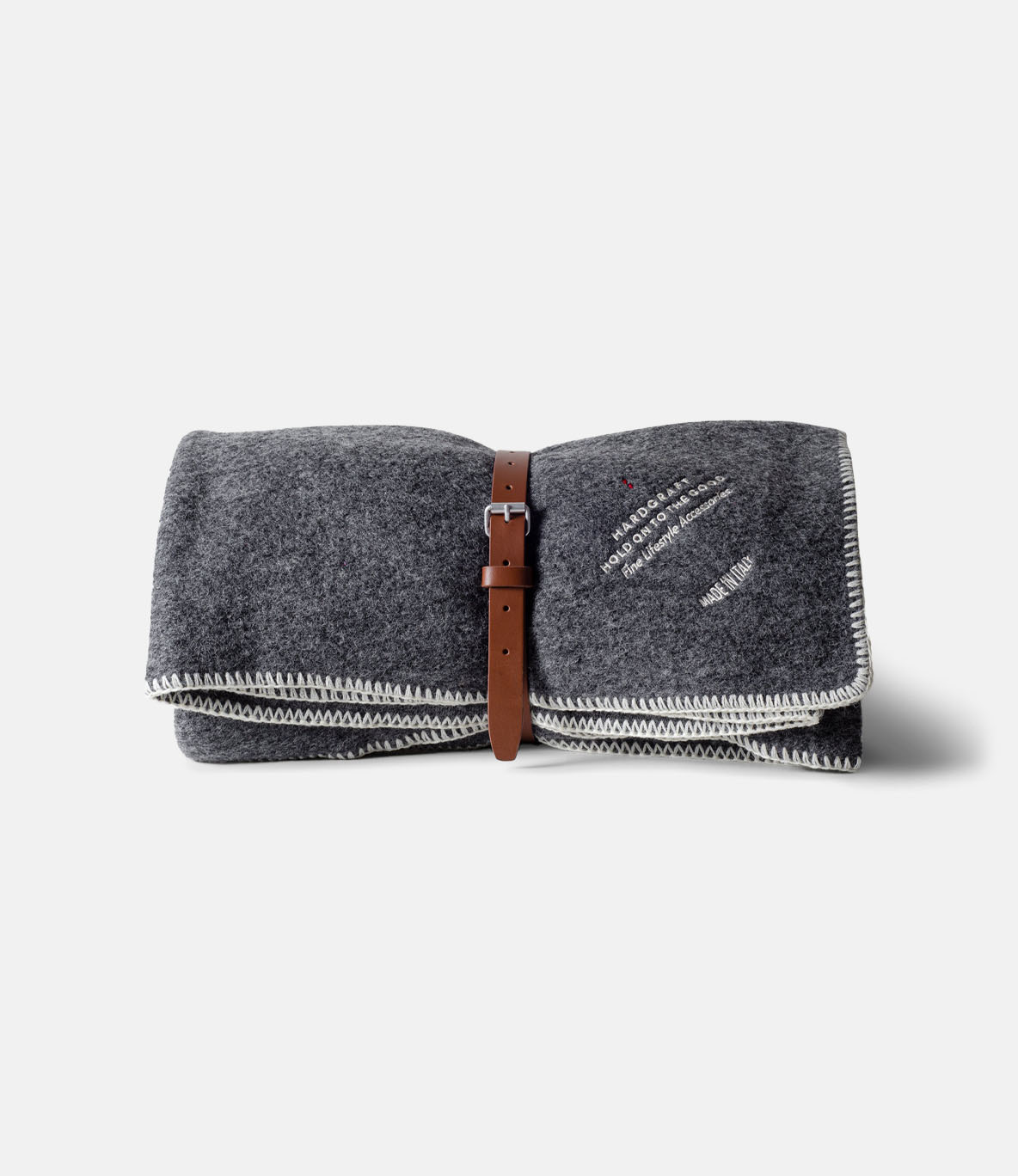 Hard Graft Wool Blanket Dark Grey — плед из шерсти