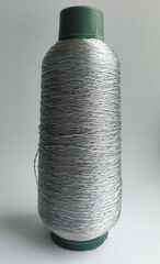 Шнур серебро  холодное 6 сложений 0,5мм