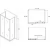 Abber AG30140B-S90B-S90B Душевой уголок, 140x90x195