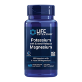 Калий с магнием пролонгированного действия, Potassium with Extend-Release Magnesium, Life Extension, 60 вегетарианских капсул 1