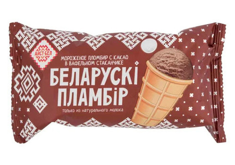 Мороженое "Белорусский Пломбир" шоколадное, 80г