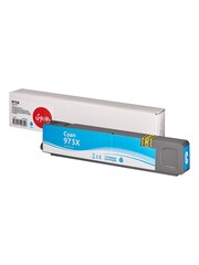 Струйный картридж Sakura F6T81AE (№973X Cyan) для HP PageWide Pro 452dn, 452dw, 477dn, 477dw MFP, 552dw, 577dw, 577z MFP, Managed MFP P57750dw, P55250dw, пигментный тип чернил, голубой, 110 мл., 7000 к.