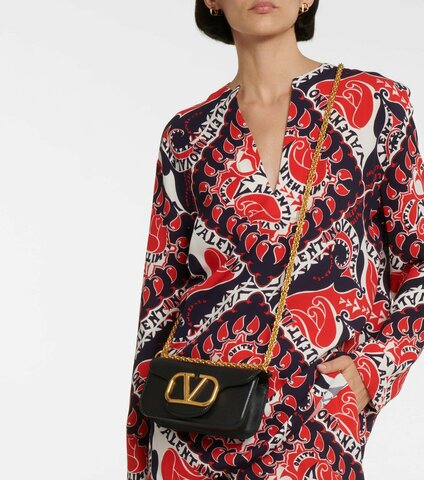 Маленькая сумка на плечо Valentino Small Locò черный