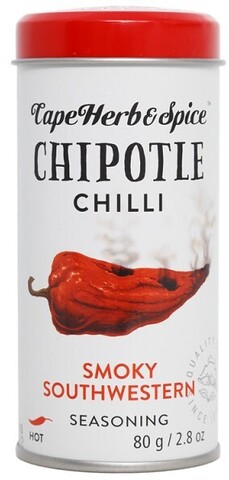 CapeHerb&Spice СПЕЦИЯ Чили перец копченый 80г банка, R12