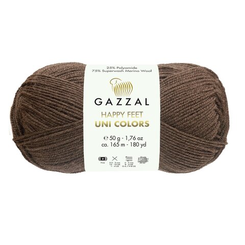 Gazzal Happy Feet Uni Colors 3557 молочный шоколад