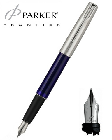 Ручка перьевая  Parker Frontier F07, Translucent Blue CT, F (S0685210)