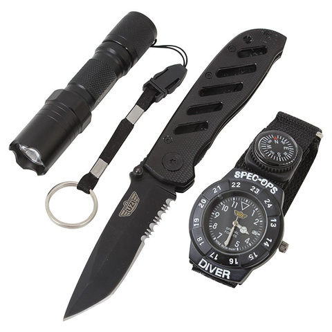 UZI Set UZI SPECIAL FORCES watch knife flashlight