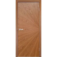 Купить Межкомнатная дверь шпон Гладкая лучи дуб натуральный глухая