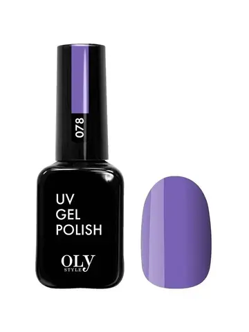 OLYSTYLE Гель-лак для ногтей тон 078 светло-фиолетовый