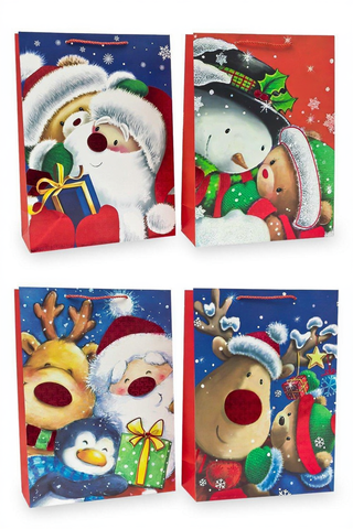 Пакет подарочный M вертикальный, НГ 