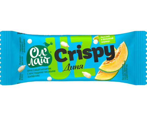 Фруктово Батончик Crispy с Дыней ОлЛайт 30гр