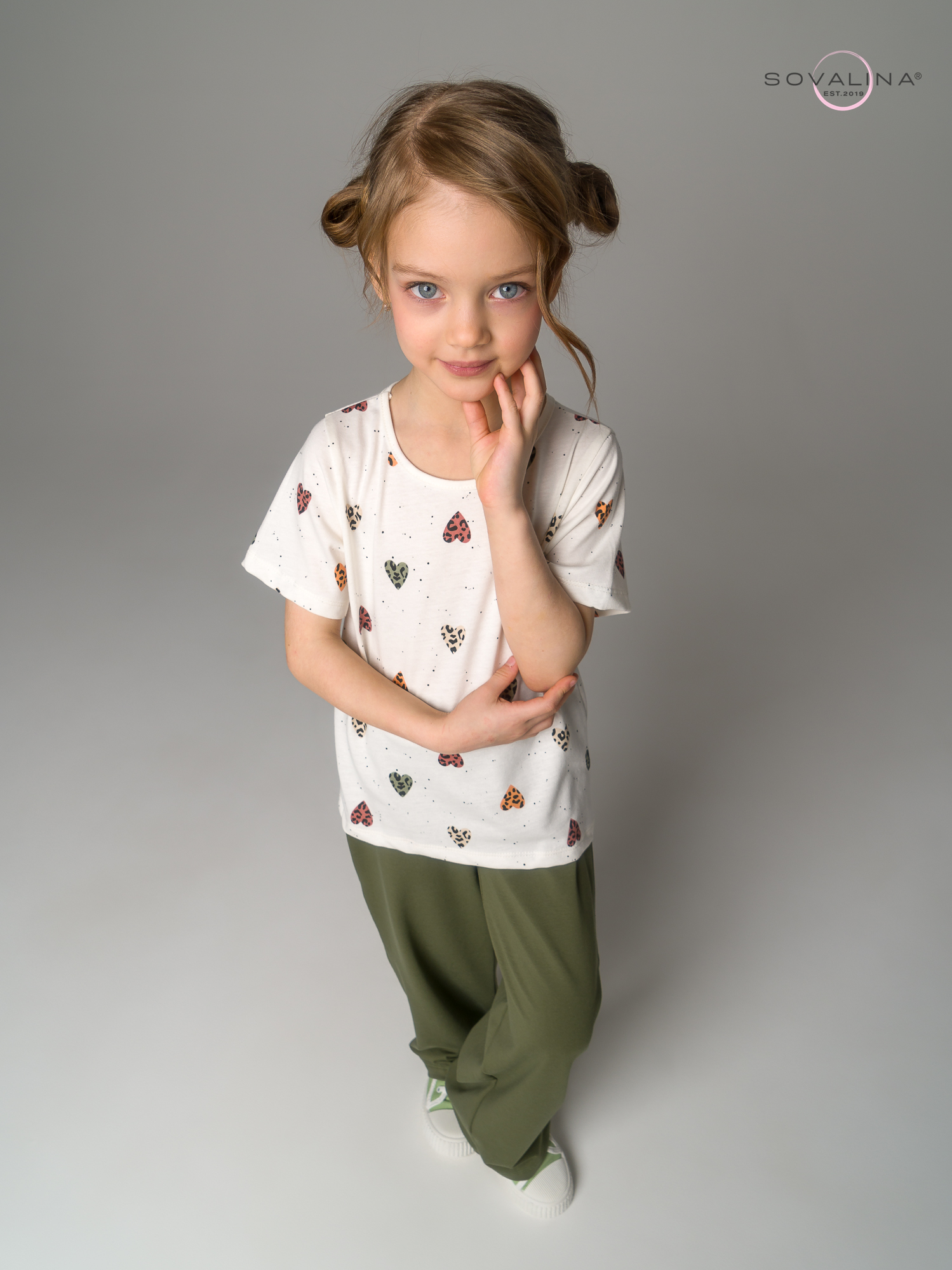 Костюм Лето лео крапинка-зеленый