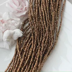 Гематин гематит, граненый рондель, 3*2 мм, шоколада, 1 нить, ГМ102