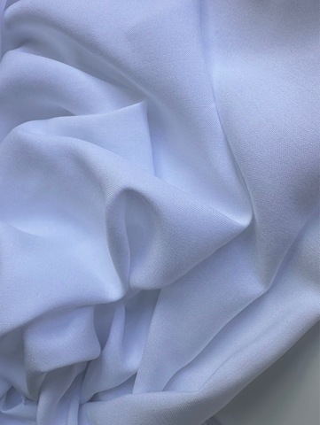 Вискоза штапель однотонный Белый