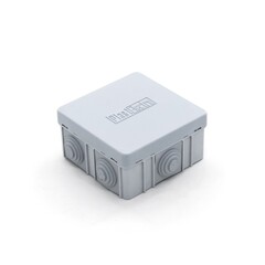 Коробка разветвительная для наружного монтажа, полистирол, 6 вводов, IP54, 85х85х40мм (Very) 89-0-187