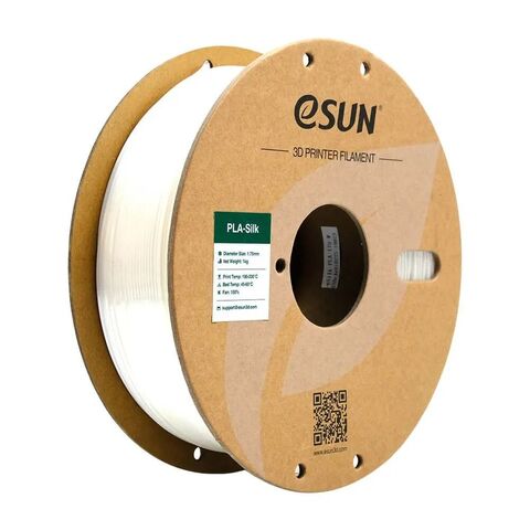Пластик для 3D-печати eSUN PLA-Silk, 1,75 мм, 1 кг, белый, PLA-SK175W1Y1