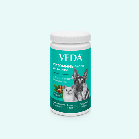 Veda Фитомины Форте для кошек и собак для суставов 100 гр