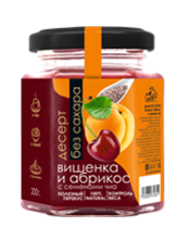 Десерт Вишенка с абрикосом семенами чиа 200 гр Сам бы ел