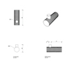Decor Walther 0855363 Decor Walther Club HAK1 Крючок, цвет: черный матовый