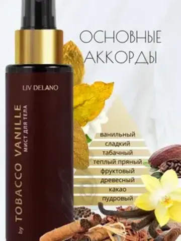 Liv-delano PERFUMER Мист для тела by Tobacco Vanille 110мл