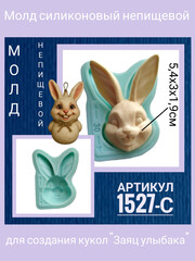 1527-С Молд силиконовый лицо для куклы 