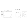 Abber AC1115PMB Унитаз Abber Bequem AC1115PMB приставной черный матовый с импульсным смывом