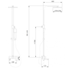 Abber AF8216L Душевая стойка Abber Daheim AF8216L с изливом, хром