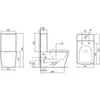 Abber Rechteck AC1210T Унитаз компакт белый, безободковый, смыв торнадо
