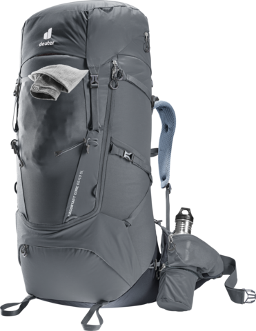 Картинка рюкзак туристический Deuter Aircontact Core 65+10 SL Graphite/Black - 6
