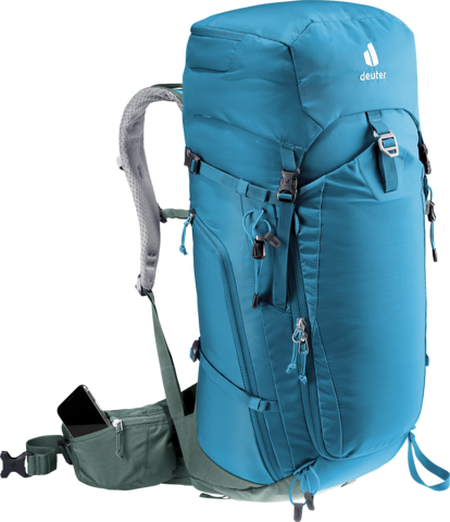 Картинка рюкзак туристический Deuter Trail Pro 36 Wave/Ivy - 10