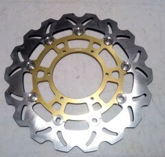 Диск тормозной передний лепестковый на BMW F 700 / 800 / G 650 золотой