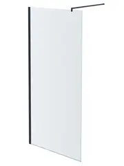 Aquatek AQ WIW 09020GM AQ WIW 09020GM Душевая перегородка Walk in с держателем 900x2000 профиль оружейная сталь, стекло прозрачное фото
